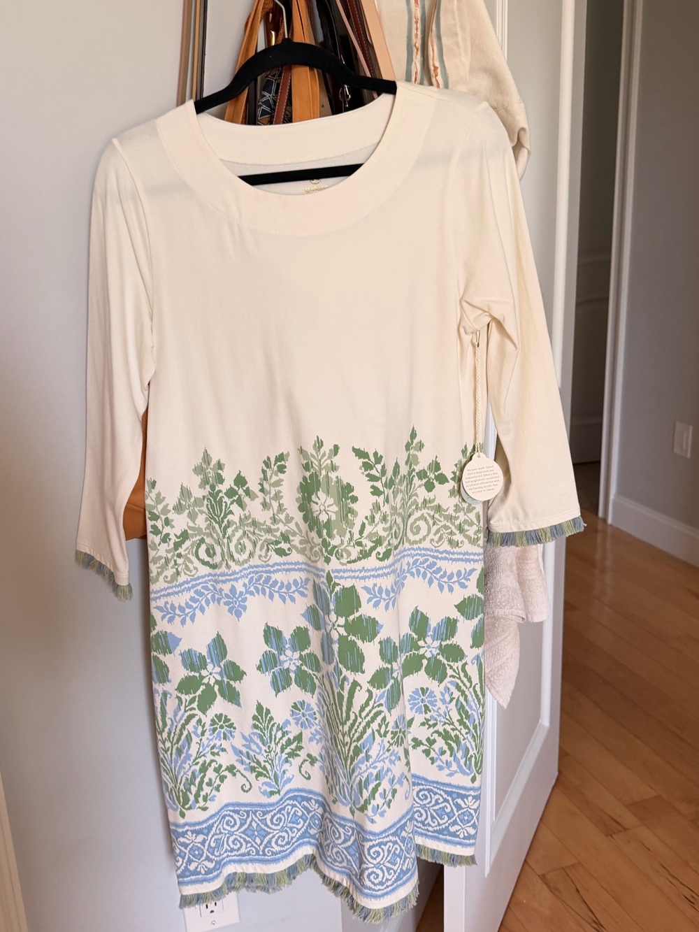 Spartina 449 Island Fringe Garden House Floral Print Dress NWT Women’s size Smal